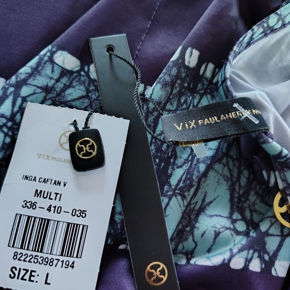 VIX Paula Hermanny Swimsuit Kaftan Coverup L - Picture 12 of 13